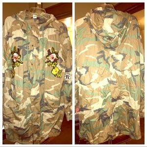 Camouflage jacket, size 3x